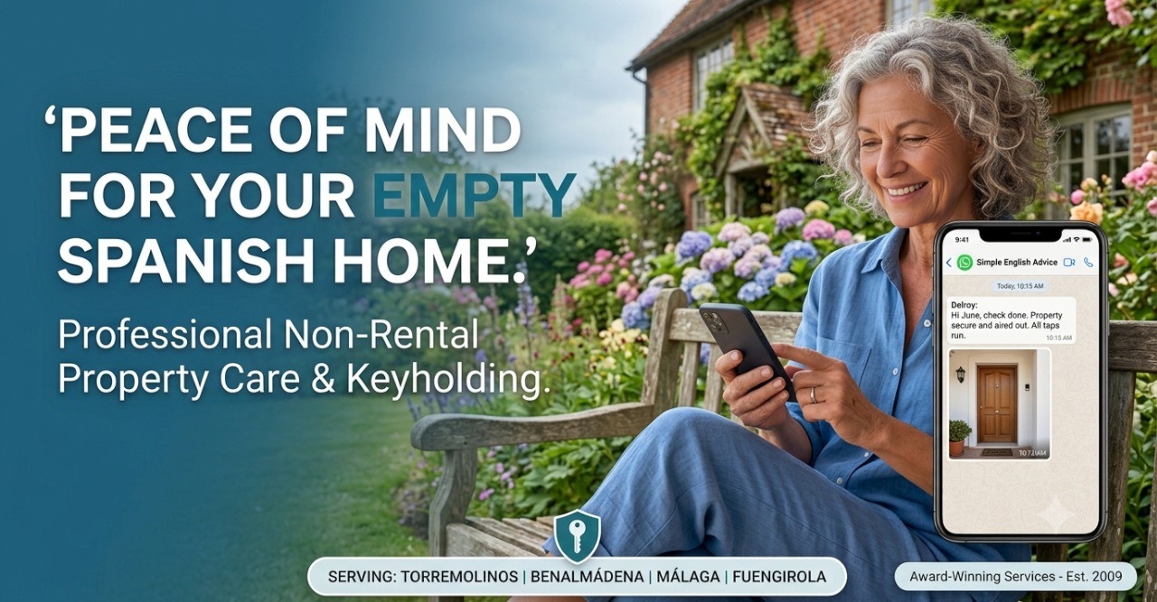 Non-Rental Property Care & Keyholding on Costa del Sol