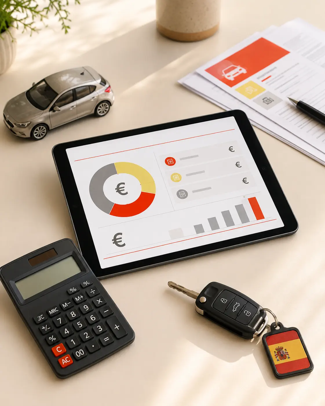 Spanish vehicle transfer cost calculator online