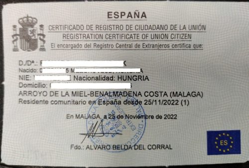 residency card example residency card example